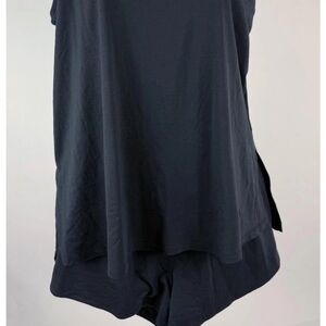 Women's Lululemon Black Tank-And-Short Romper 3" Size 10